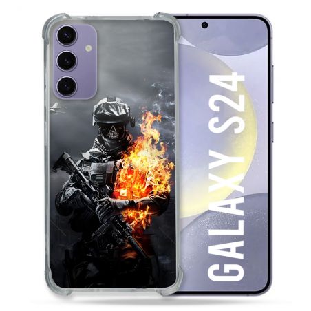 Coque Pour Samsung Galaxy S24 Call Of Duty Squelette