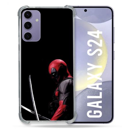 Coque Pour Samsung Galaxy S24 Deadpool Epee