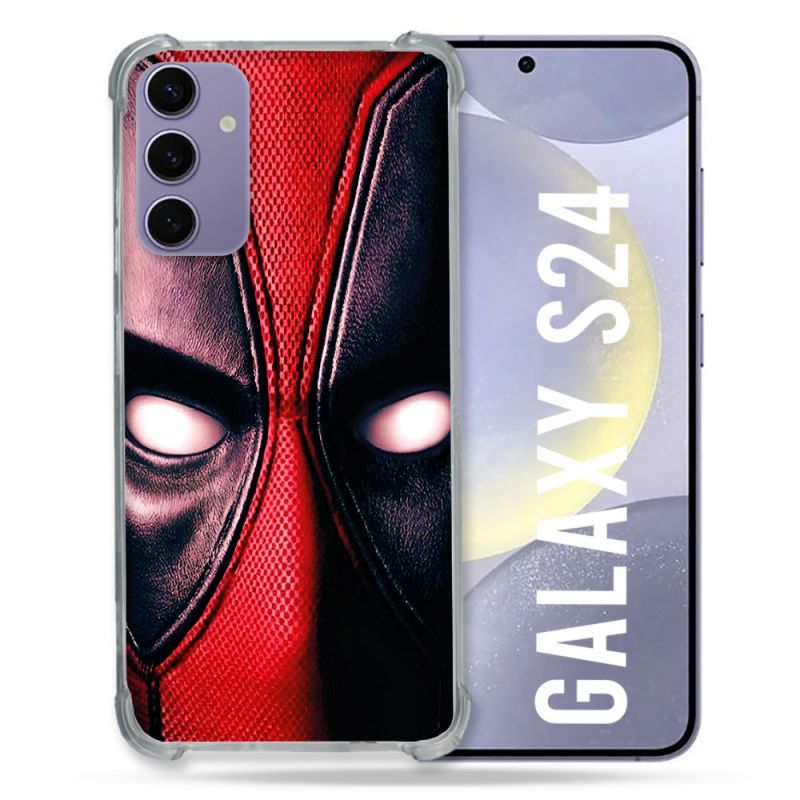 Coque Pour Samsung Galaxy S24 Deadpool Yeux