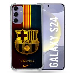 Coque Pour Samsung Galaxy S24 Foot FC Barcelone Vintage