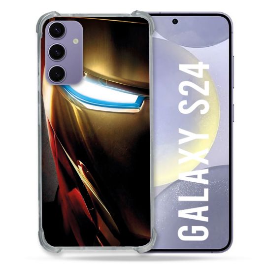 Coque Pour Samsung Galaxy S24 Iron Man Casque