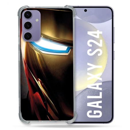 Coque Pour Samsung Galaxy S24 Iron Man Casque
