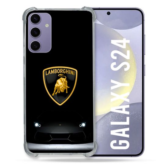 Coque Pour Samsung Galaxy S24 Lamborghini Noir
