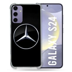 Coque Pour Samsung Galaxy S24 Mercedes Carbone
