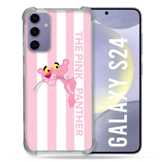 Coque Pour Samsung Galaxy S24 Panthere Rose