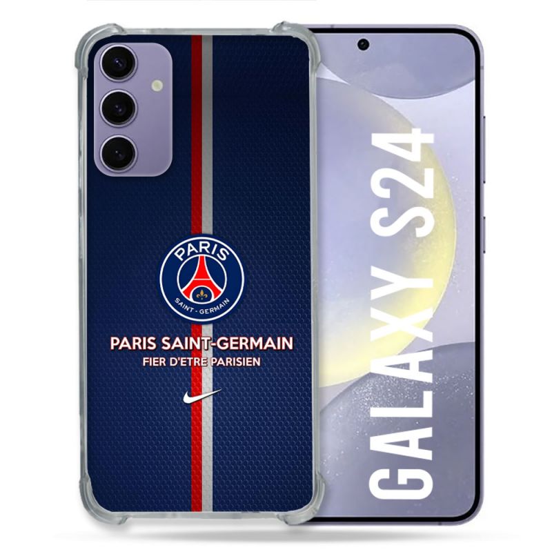 Coque Pour Samsung Galaxy S24 Foot PSG Fier