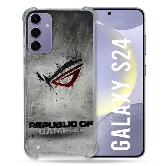 Coque Pour Samsung Galaxy S24 ROG Gris