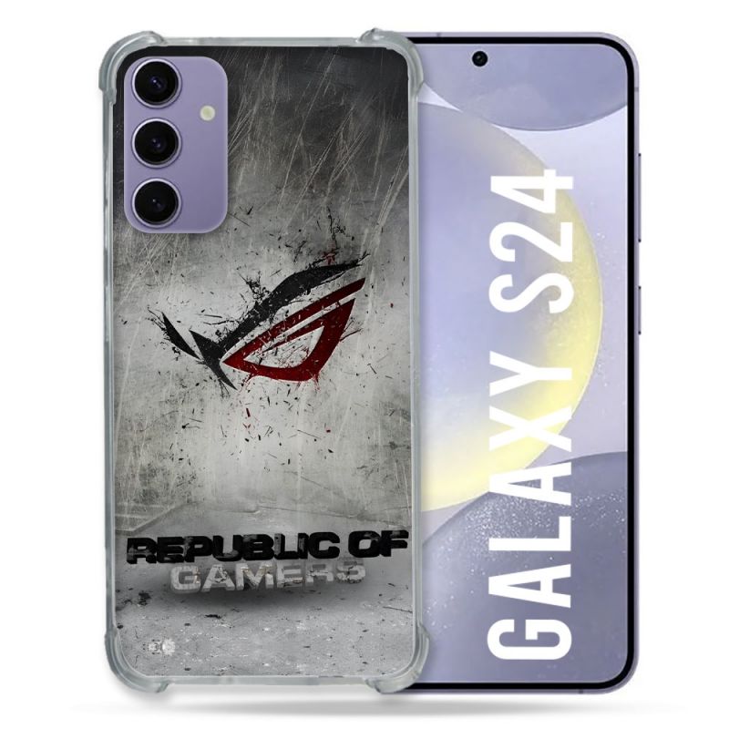 Coque Pour Samsung Galaxy S24 ROG Gris