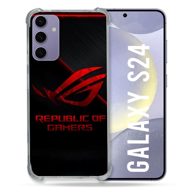 Coque Pour Samsung Galaxy S24 ROG Rouge