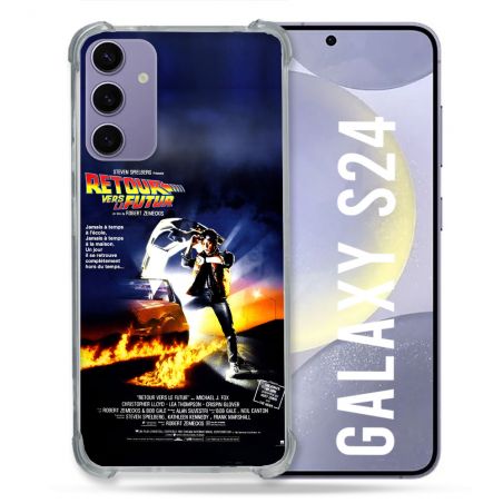 Coque Pour Samsung Galaxy S24 Retour Vers Le Futur Affiche