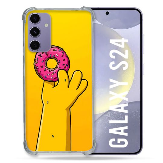 Coque Pour Samsung Galaxy S24 Simpson Donuts