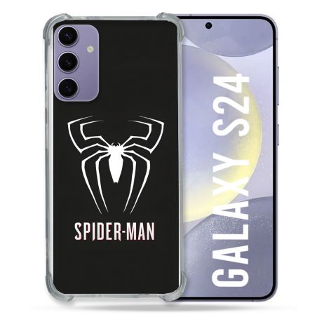 Coque Pour Samsung Galaxy S24 Spiderman Logo