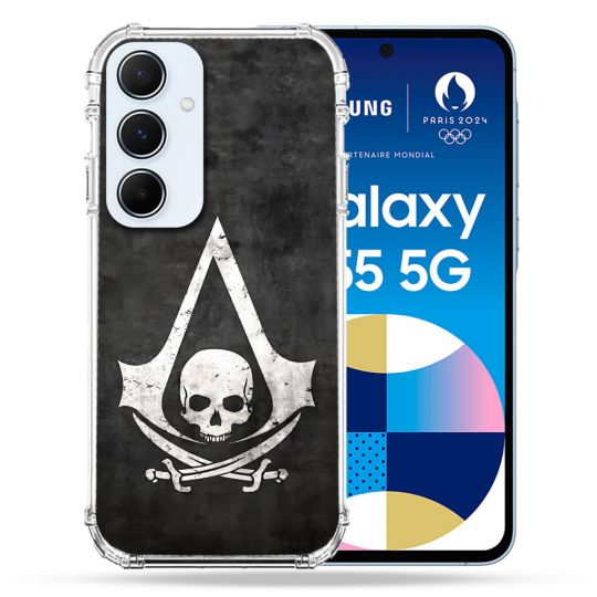 Coque Pour Samsung Galaxy A55 5G Assassin Creed Tete Mort