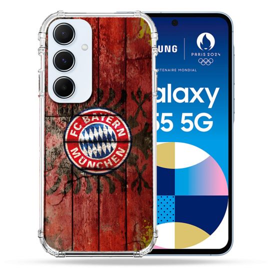 Coque Pour Samsung Galaxy A55 5G Foot Bayern Munich Drapeau