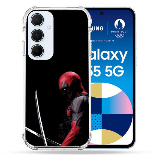 Coque Pour Samsung Galaxy A55 5G Deadpool Epee