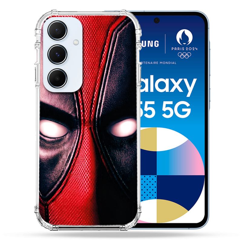 Coque Pour Samsung Galaxy A55 5G Deadpool Yeux