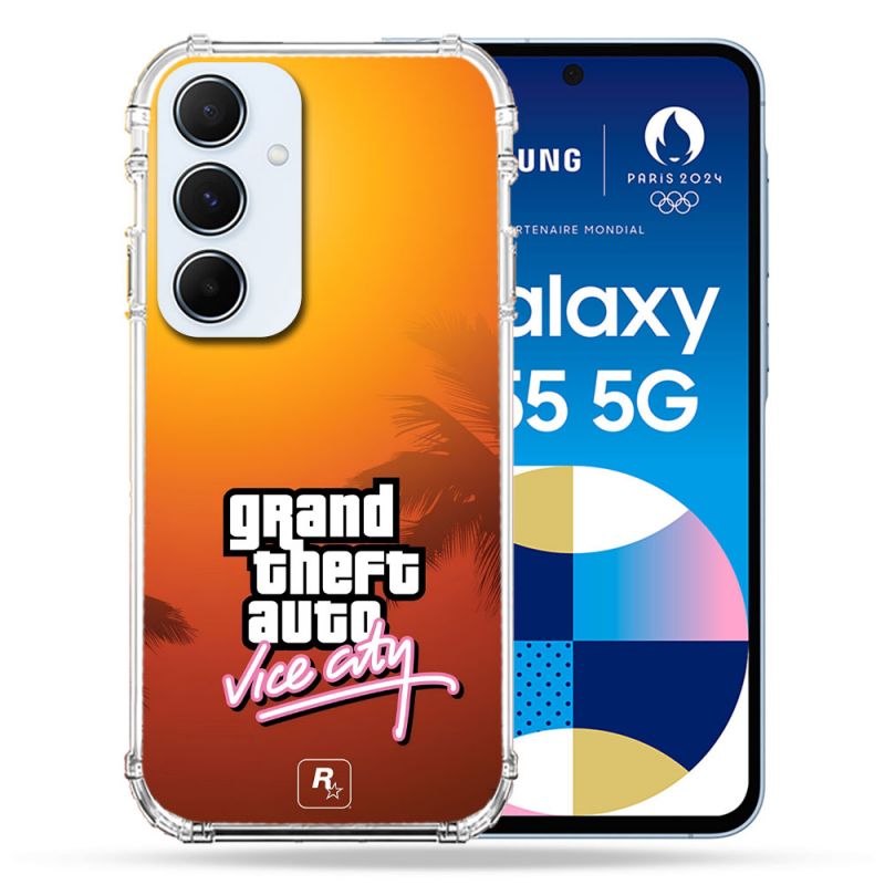 Coque Pour Samsung Galaxy A55 5G GTA Vice City