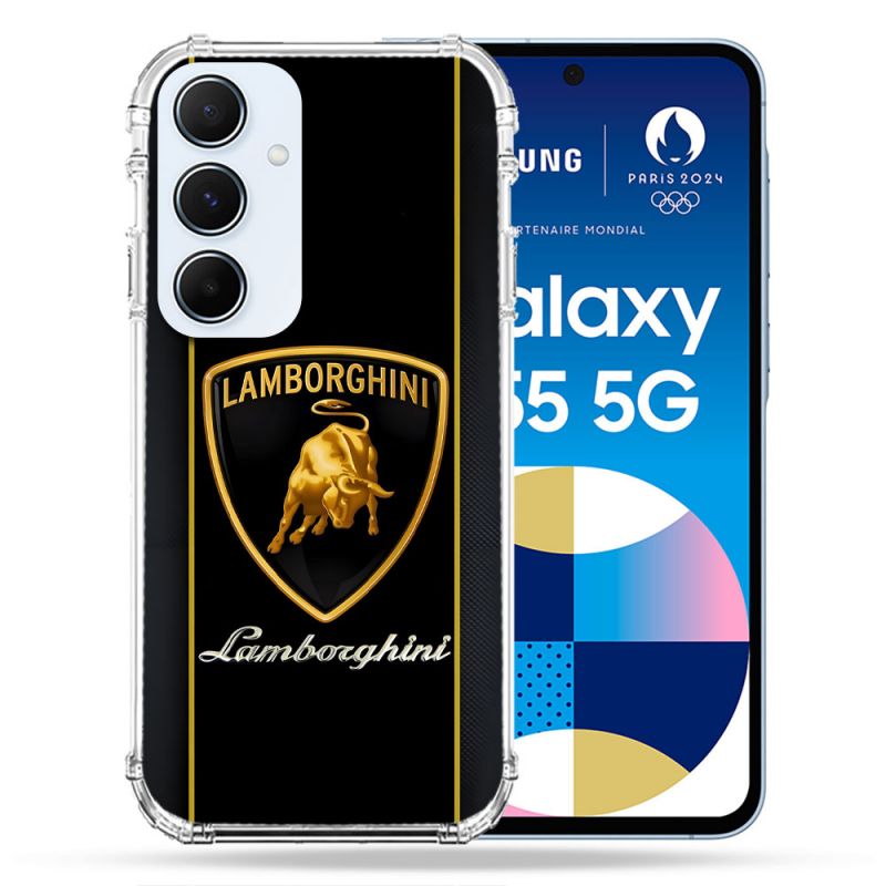 Coque Pour Samsung Galaxy A55 5G Lamborghini Carbone
