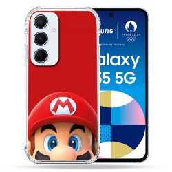 Coque Pour Samsung Galaxy A55 5G Mario Rouge