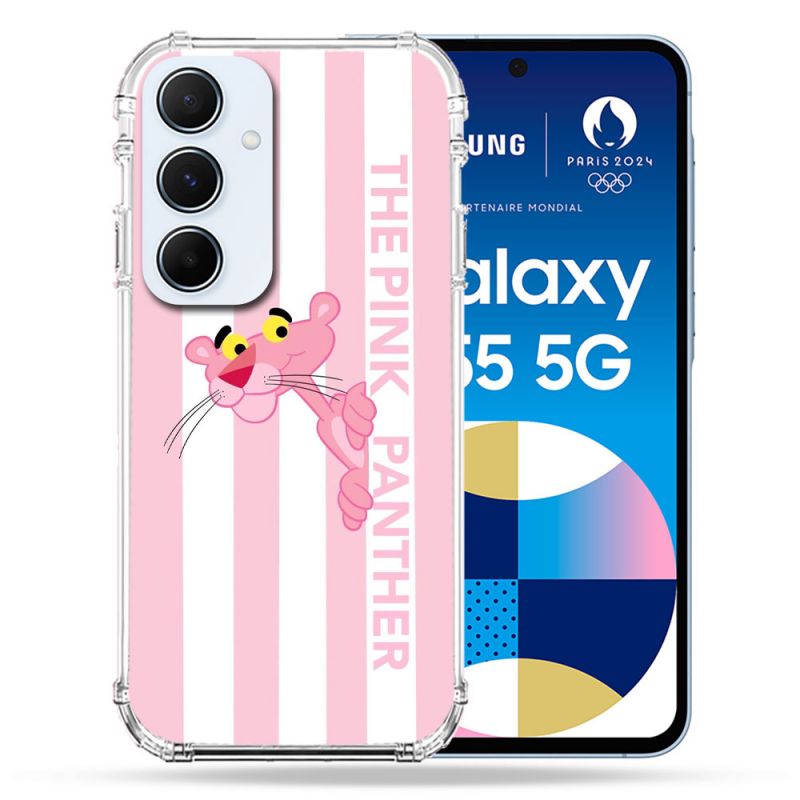Coque Pour Samsung Galaxy A55 5G Panthere Rose