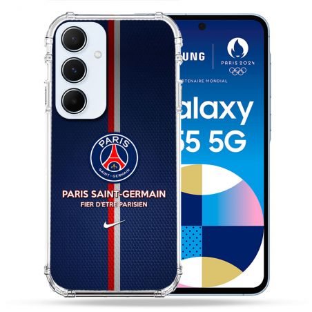 Coque Pour Samsung Galaxy A55 5G Foot PSG Fier