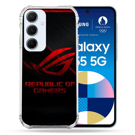 Coque Pour Samsung Galaxy A55 5G ROG Rouge