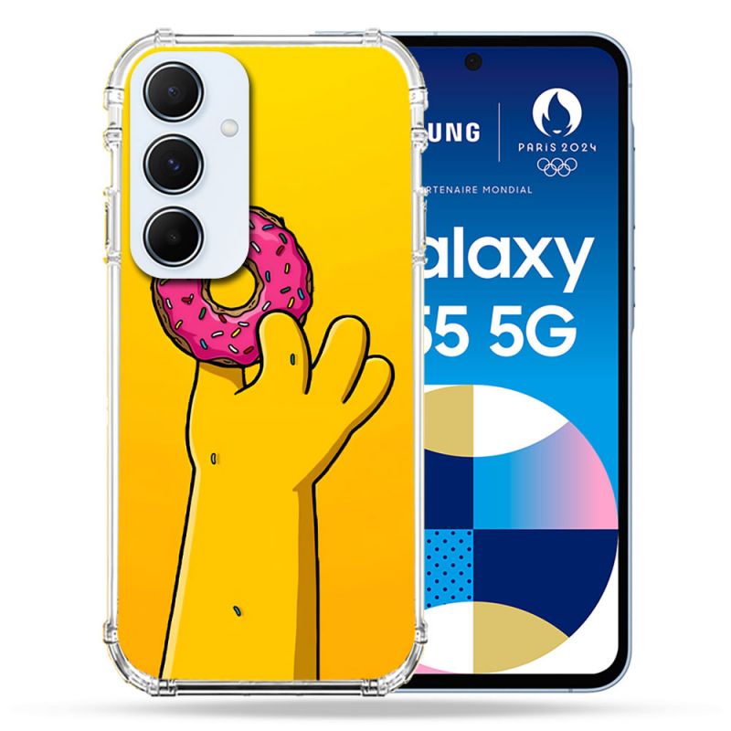 Coque Pour Samsung Galaxy A55 5G Simpson Donuts