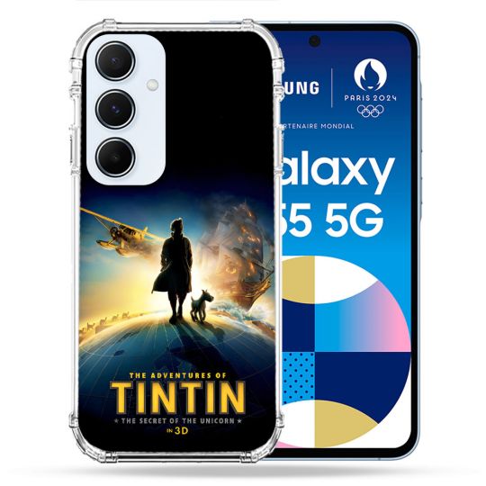 Coque Pour Samsung Galaxy A55 5G Tintin Affiche