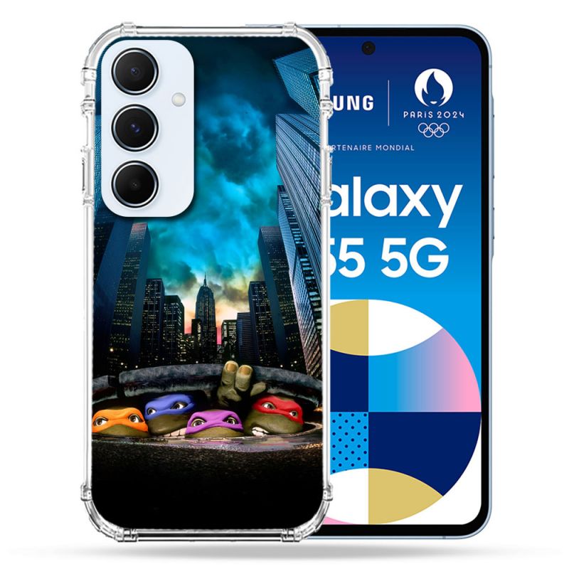 Coque Pour Samsung Galaxy A55 5G Tortue Ninja Ville