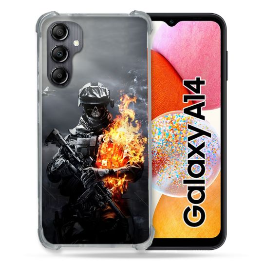 Coque Pour Samsung Galaxy A14 4G / 5G Call Of Duty Squelette