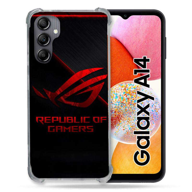 Coque Pour Samsung Galaxy A14 4G / 5G ROG Rouge