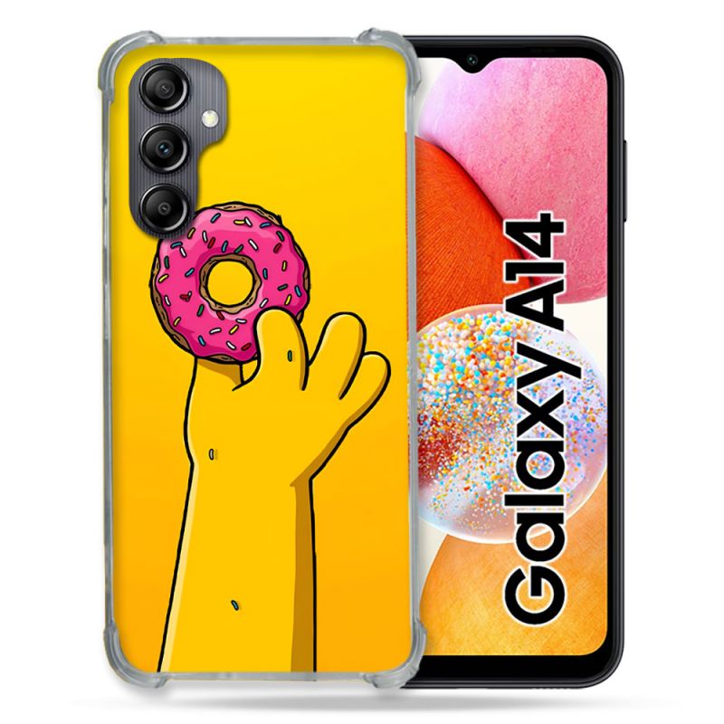 Coque Pour Samsung Galaxy A14 4G / 5G Simpson Donuts