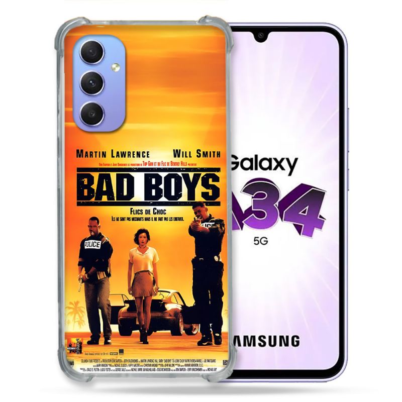 Coque Pour Samsung Galaxy A34 5G Bad Boys Affiche