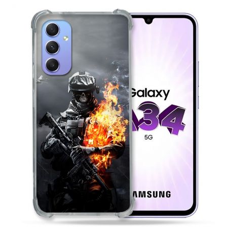 Coque Pour Samsung Galaxy A34 5G Call Of Duty Squelette