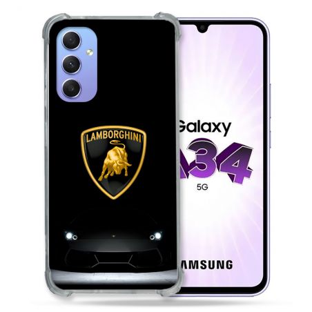 Coque Pour Samsung Galaxy A34 5G Lamborghini Noir