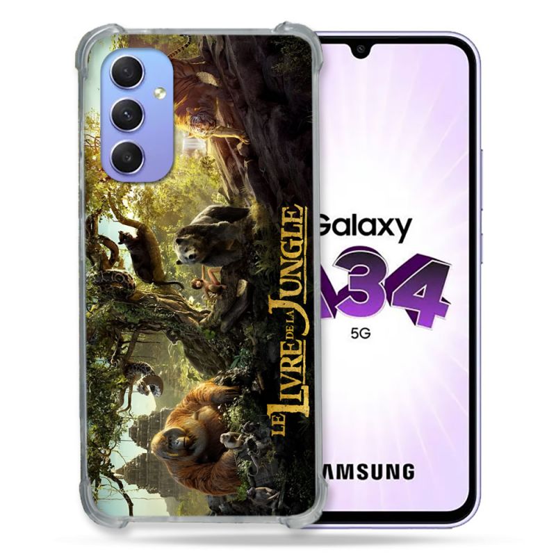 Coque Pour Samsung Galaxy A34 5G Le Livre De La Jungle Affiche