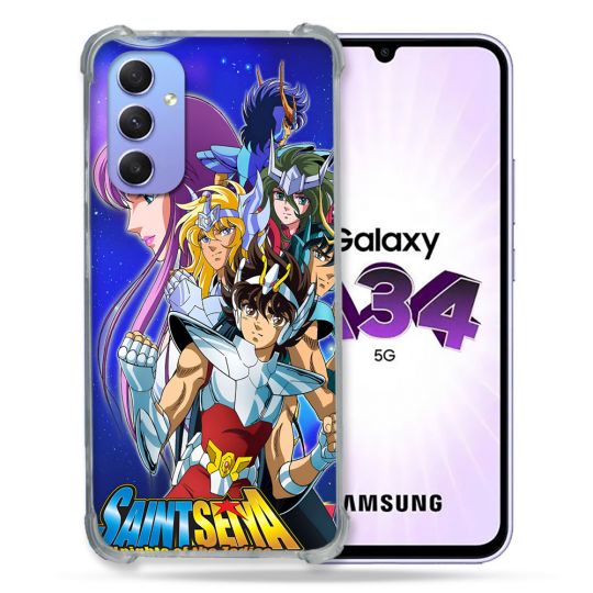Coque Pour Samsung Galaxy A34 5G Les Chevaliers Du Zodiaque