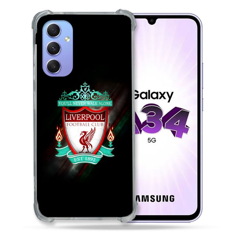 Coque Pour Samsung Galaxy A34 5G Foot Liverpool
