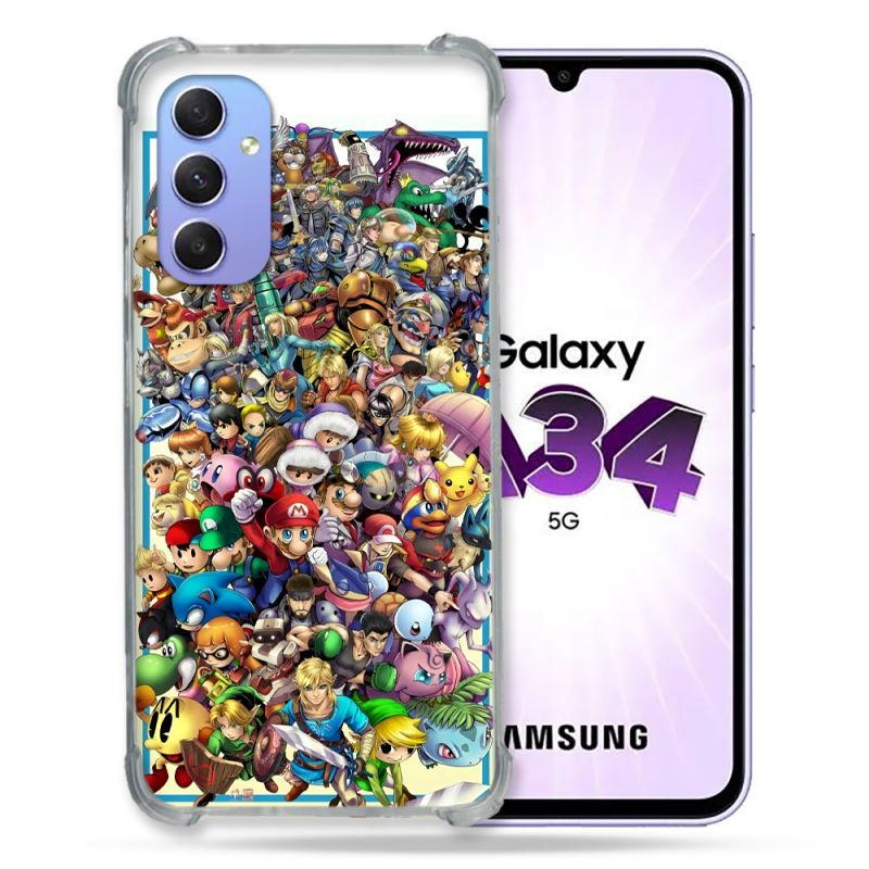 Coque Pour Samsung Galaxy A34 5G Nintendo