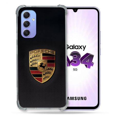 Coque Pour Samsung Galaxy A34 5G Porsche Carbone