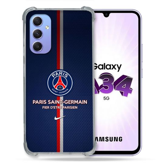 Coque Pour Samsung Galaxy A34 5G Foot PSG Fier