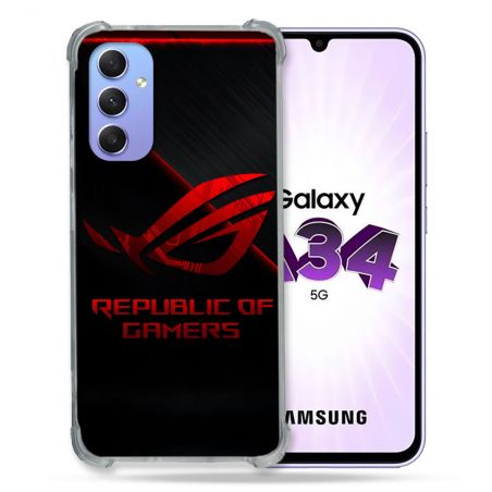Coque Pour Samsung Galaxy A34 5G ROG Rouge