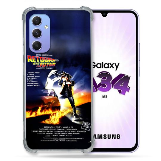 Coque Pour Samsung Galaxy A34 5G Retour Vers Le Futur Affiche