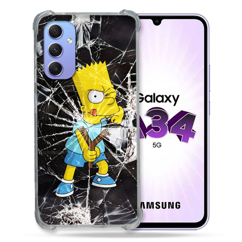Coque Pour Samsung Galaxy A34 5G Simpson Bart