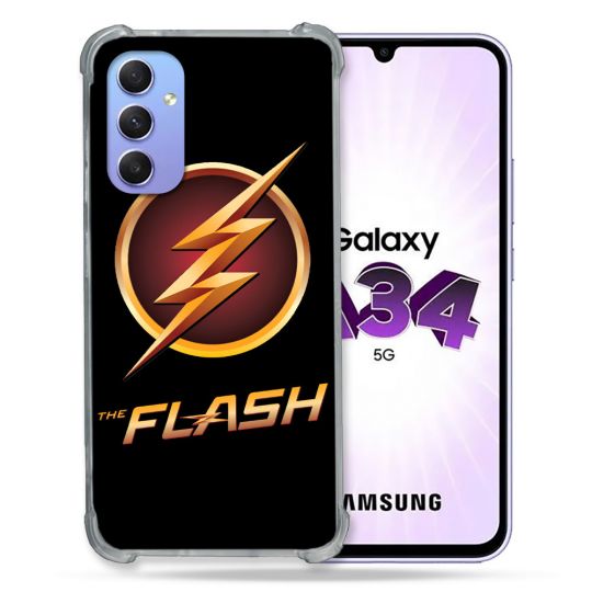 Coque Pour Samsung Galaxy A34 5G The Flash Logo