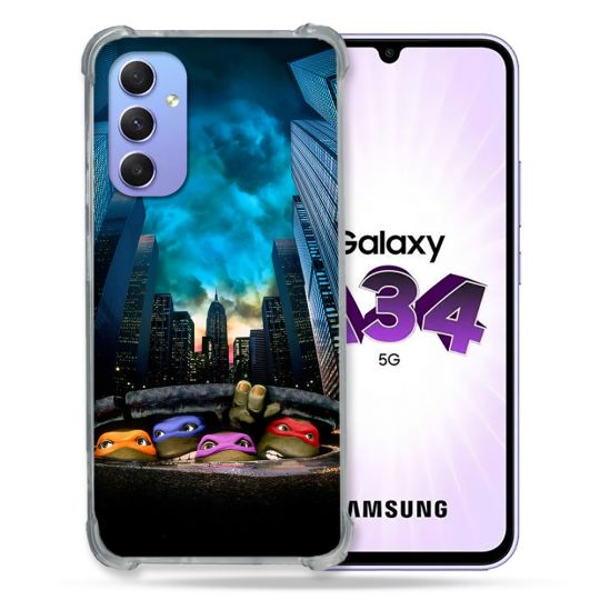 Coque Pour Samsung Galaxy A34 5G Tortue Ninja Ville