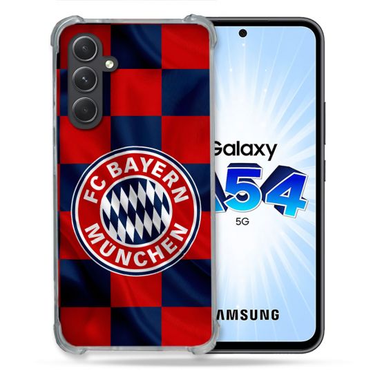 Coque Pour Samsung Galaxy A54 5G Foot Bayern Munich Carreaux