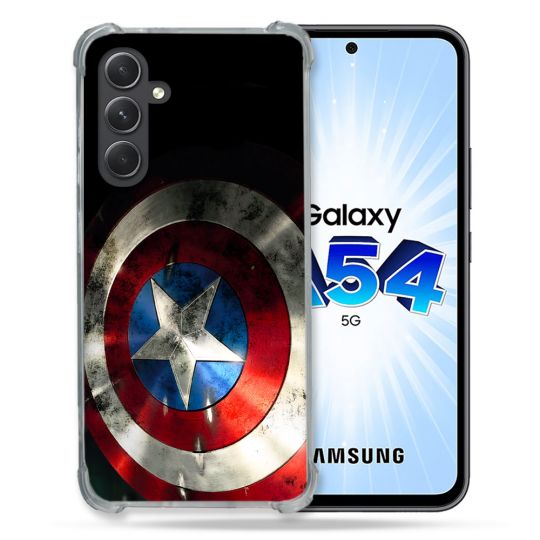 Coque Pour Samsung Galaxy A54 5G Captain America Bouclier