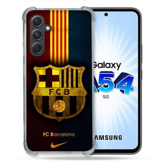 Coque Pour Samsung Galaxy A54 5G Foot FC Barcelone Vintage