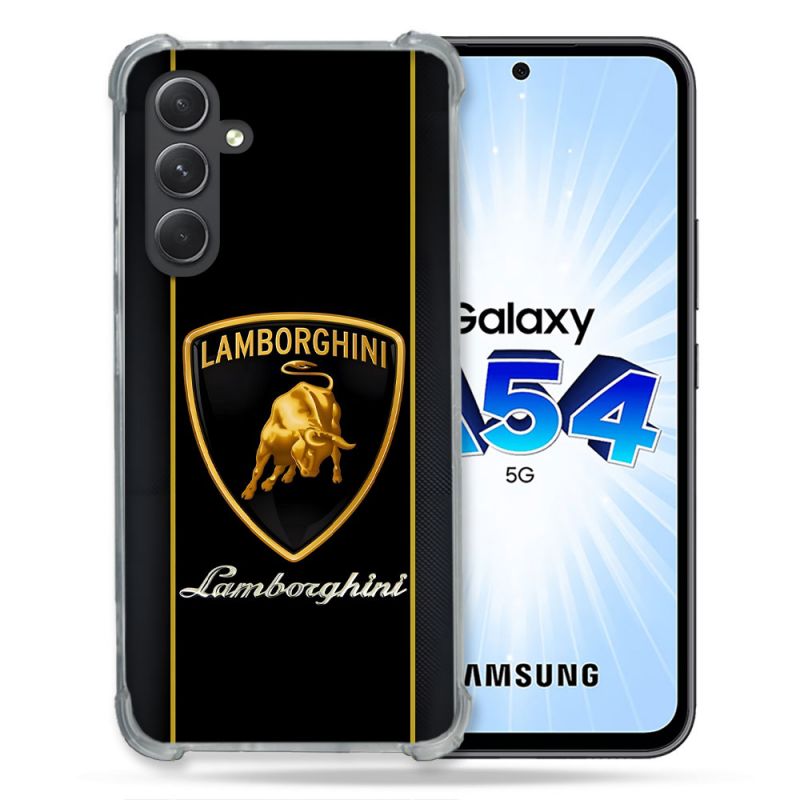 Coque Pour Samsung Galaxy A54 5G Lamborghini Carbone